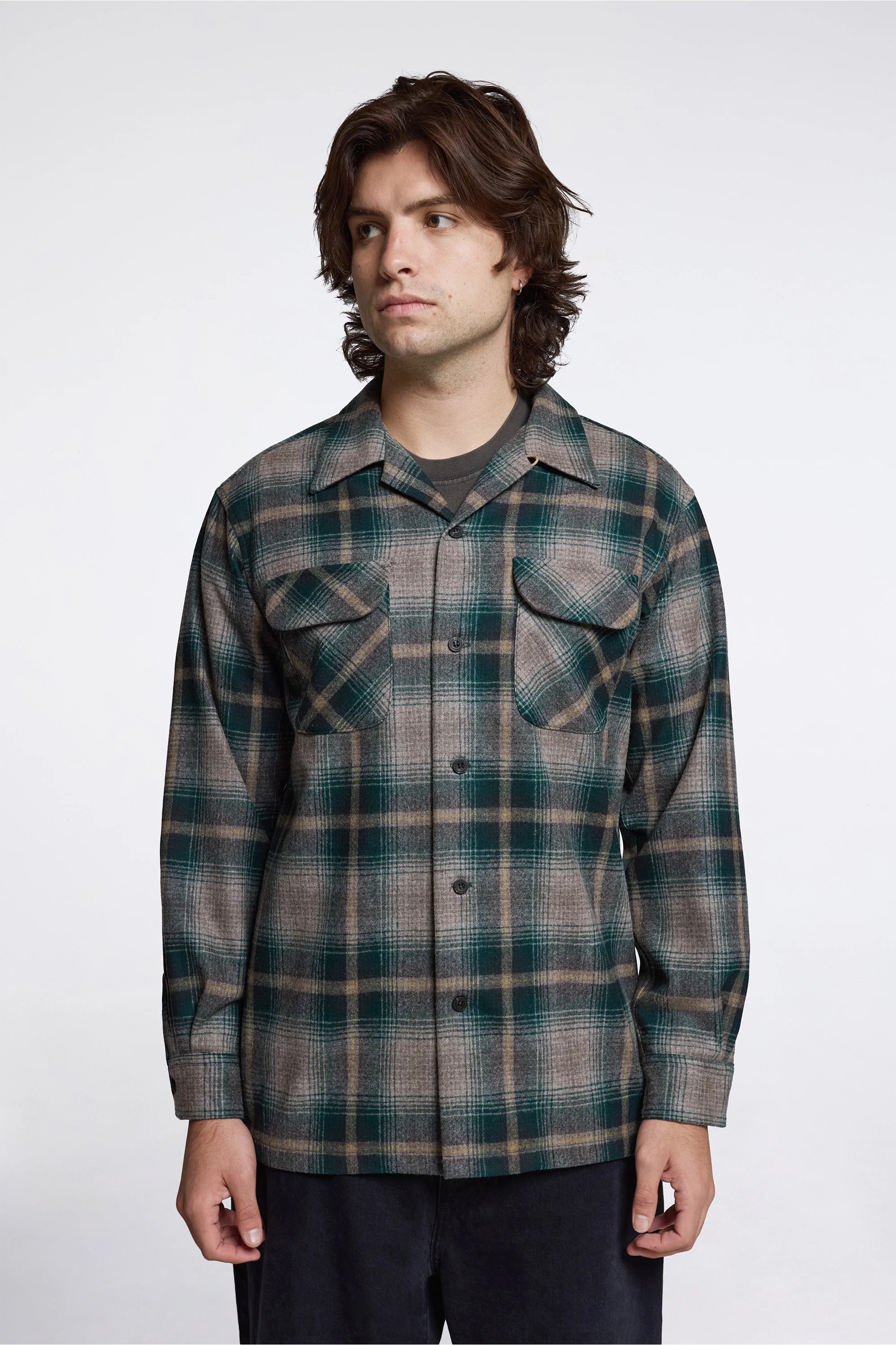Board Shirt Green/Brown Ombre - Image 2