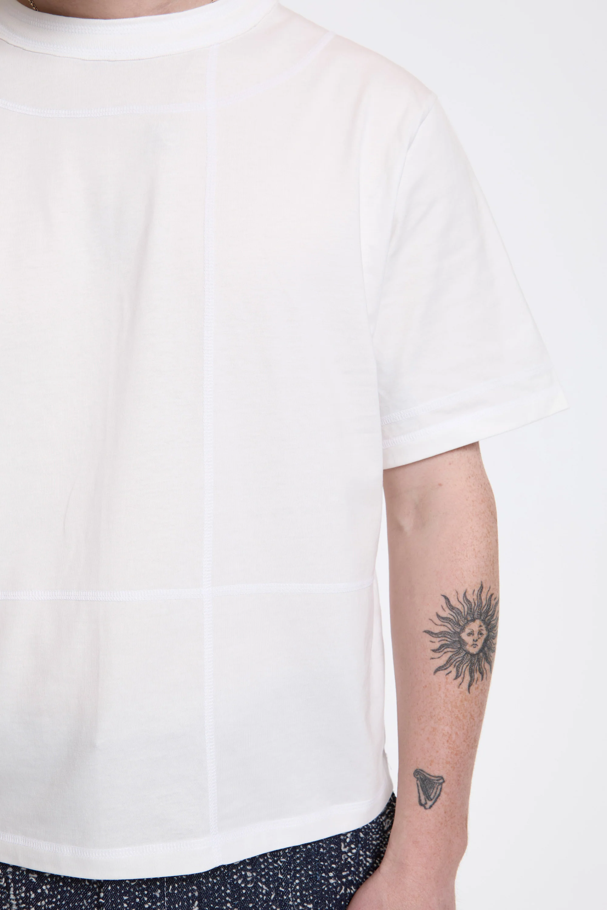Cross Stitch T-Shirt Optic White - Image 4