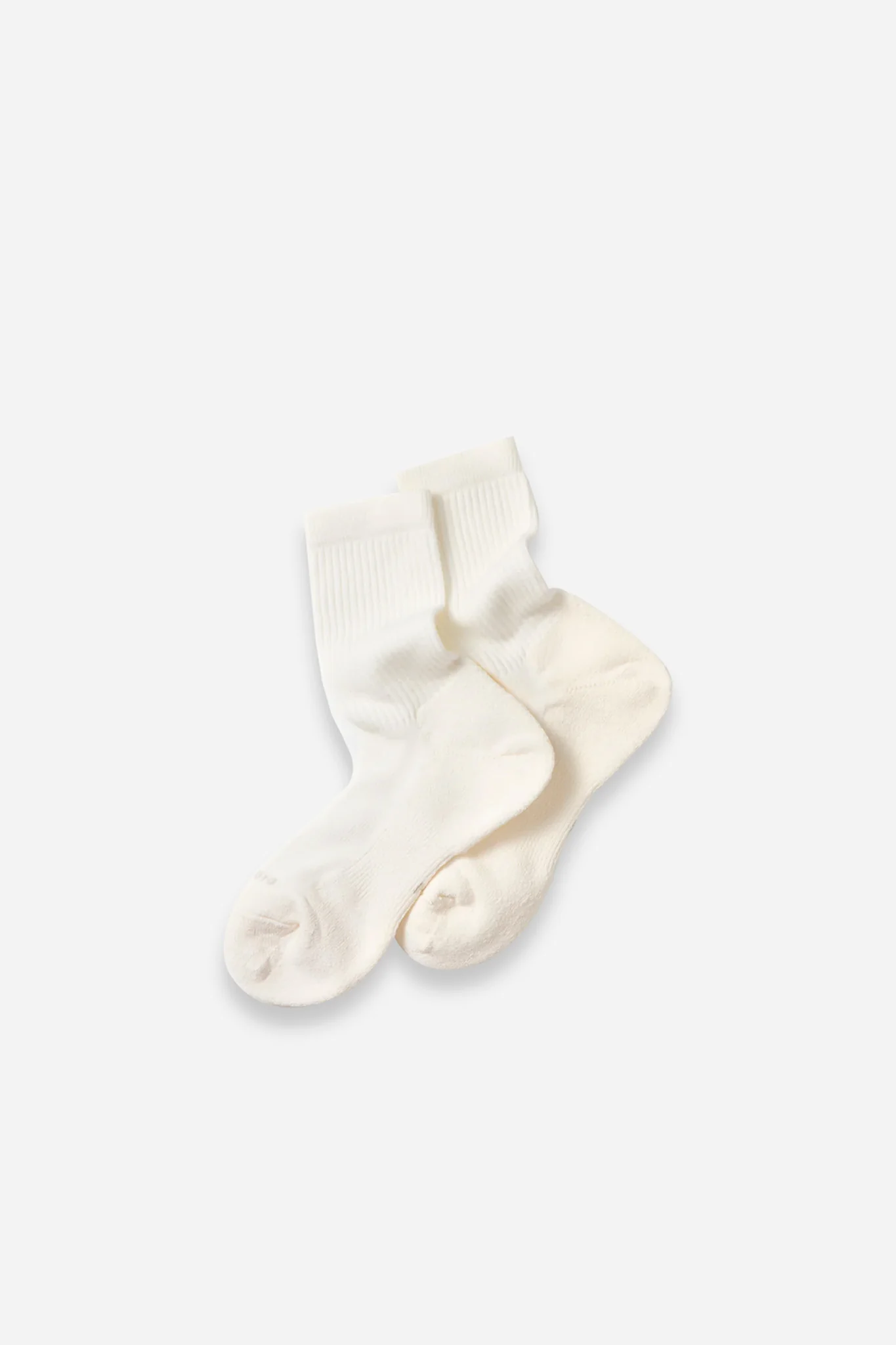 Washi Cushion Crew Socks White
