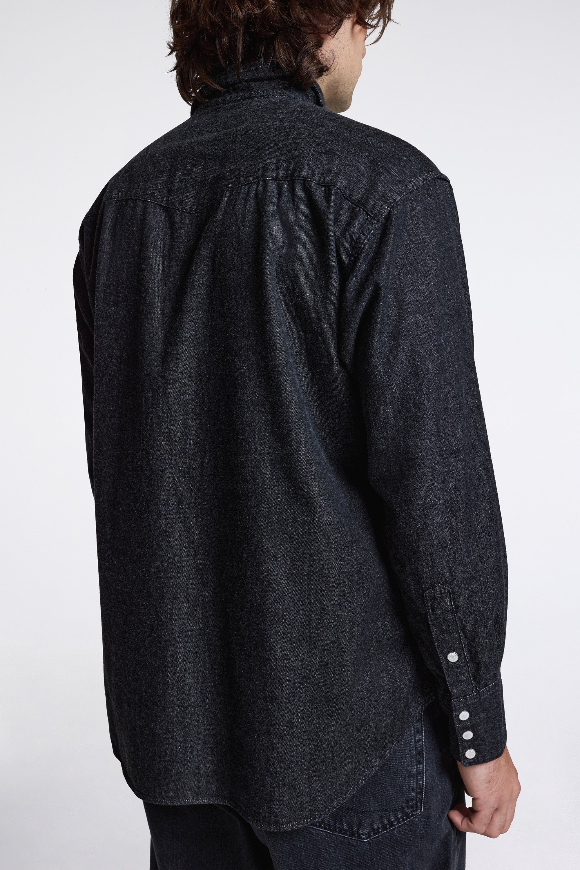 Western Shirt Black Denim - Image 5